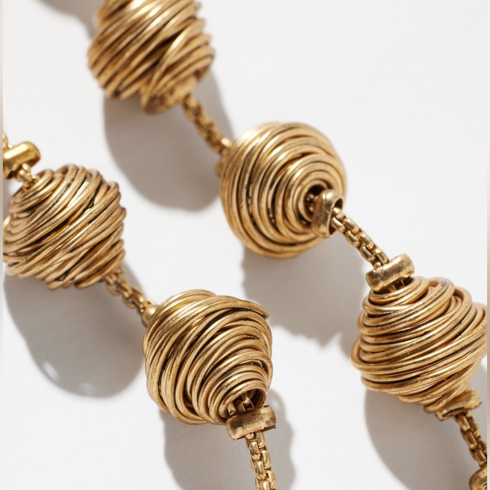 WHBM WIRE WRAP LINEAR EARRINGS - Picture 3 of 3